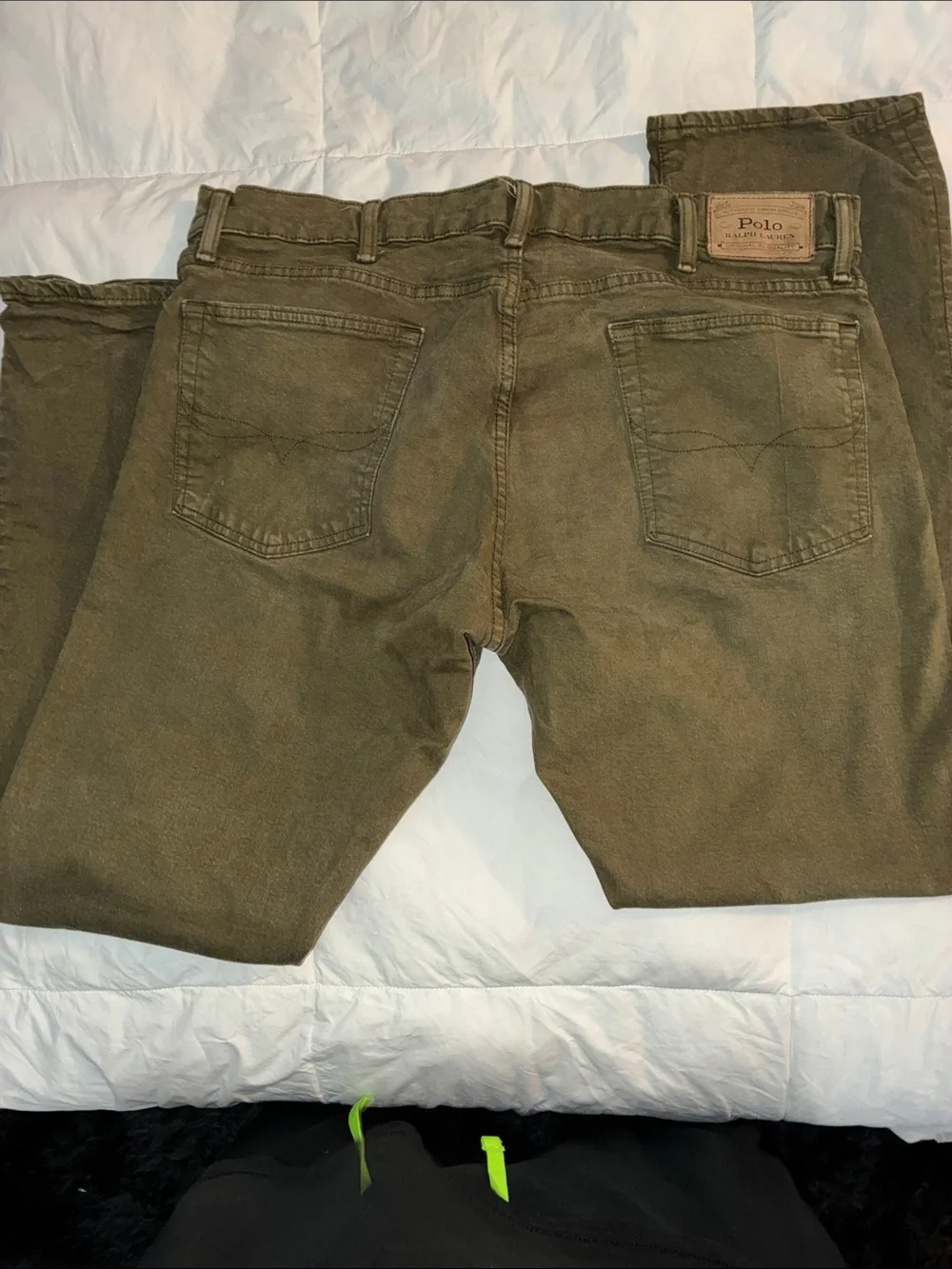 Polo by Ralph Lauren Olive Green Corduroy Trousers